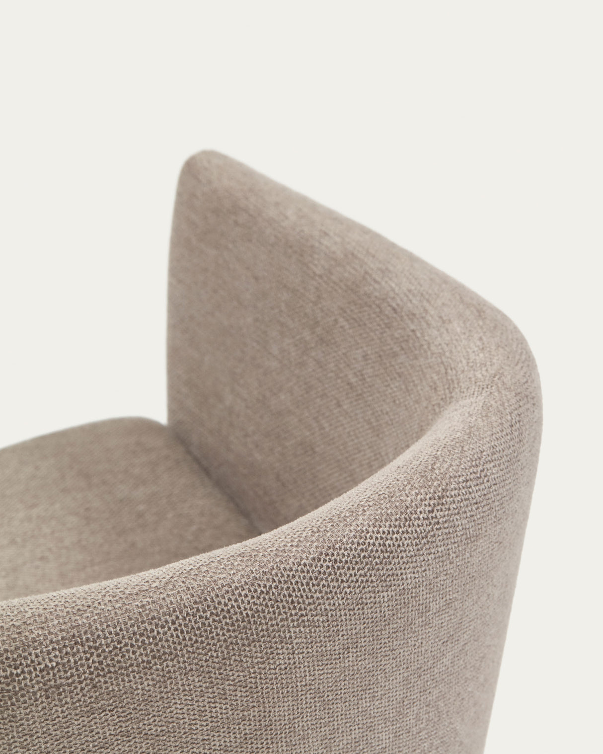 Harlan Stuhl aus brauner Chenille mit Beinen aus massiver Esche - ZEN ZONE Furniture
