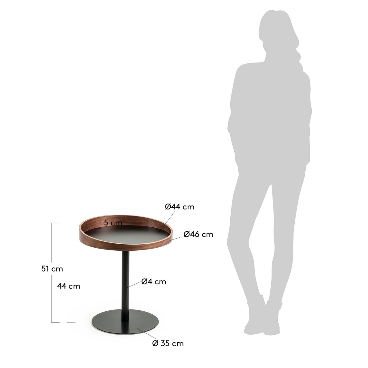 Kaori Beistelltisch Ø 46 cm - ZEN ZONE Furniture