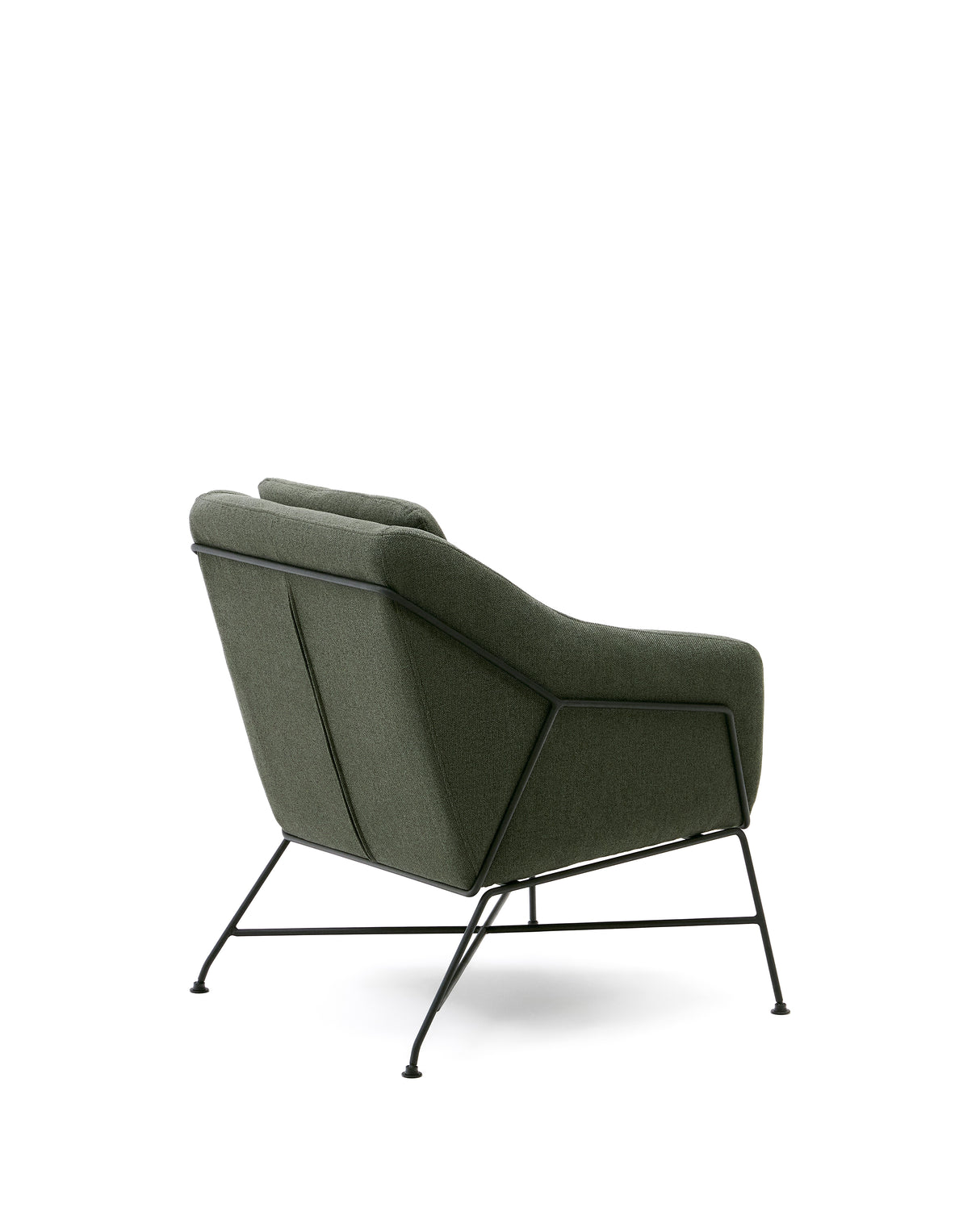 Brida Sessel in Grün und Stahlbeine mit schwarzem Finish - ZEN ZONE Furniture