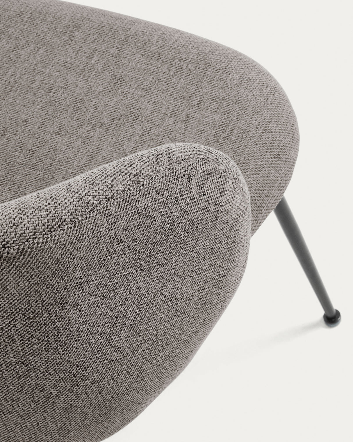 Minna Stuhl hellgrau und Stahlbeinen mit schwarzem Finish - ZEN ZONE Furniture