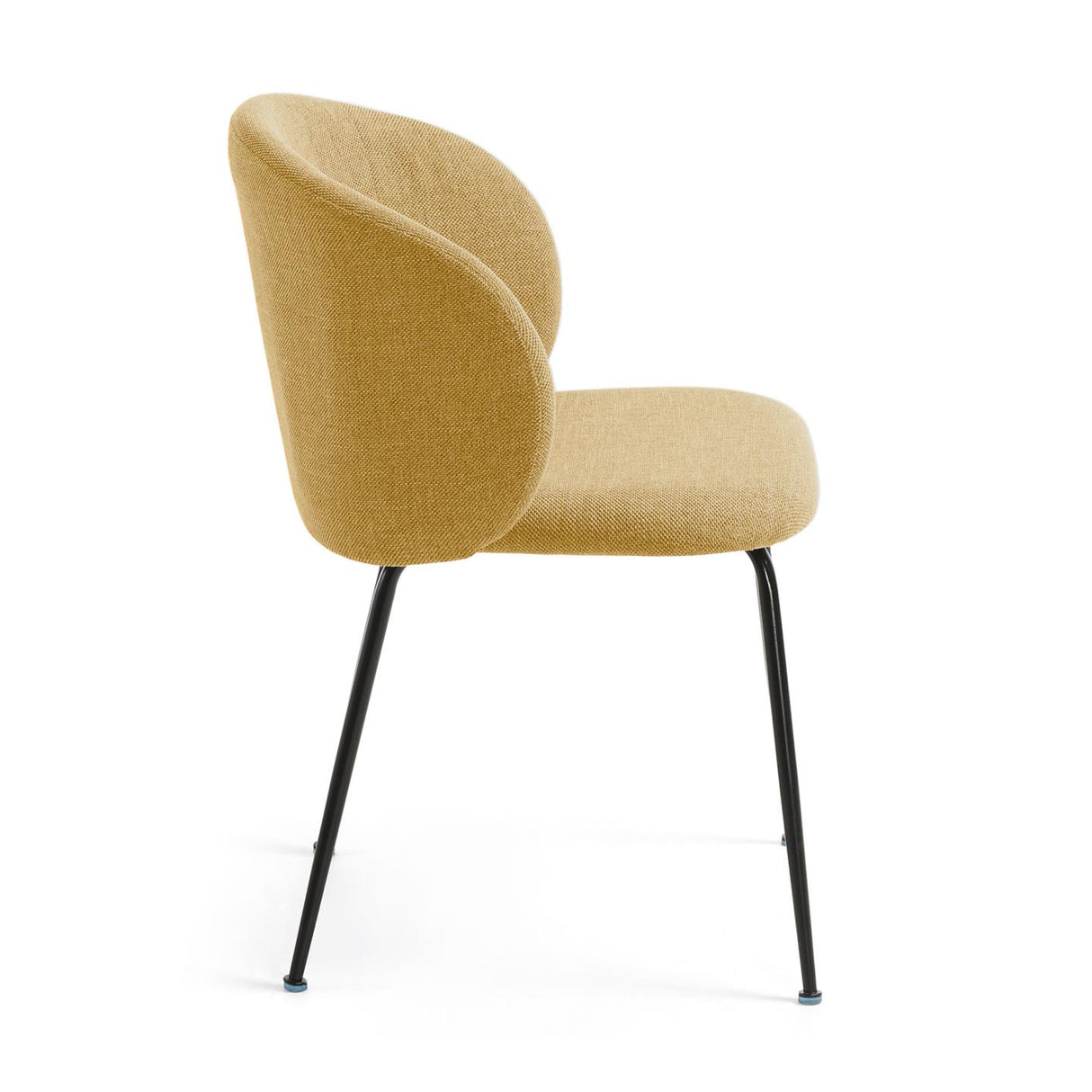 Minna Stuhl senfgelb und Stahlbeine mit schwarzem Finish - ZEN ZONE Furniture