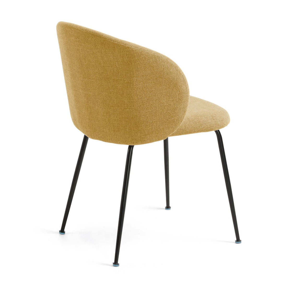 Minna Stuhl senfgelb und Stahlbeine mit schwarzem Finish - ZEN ZONE Furniture