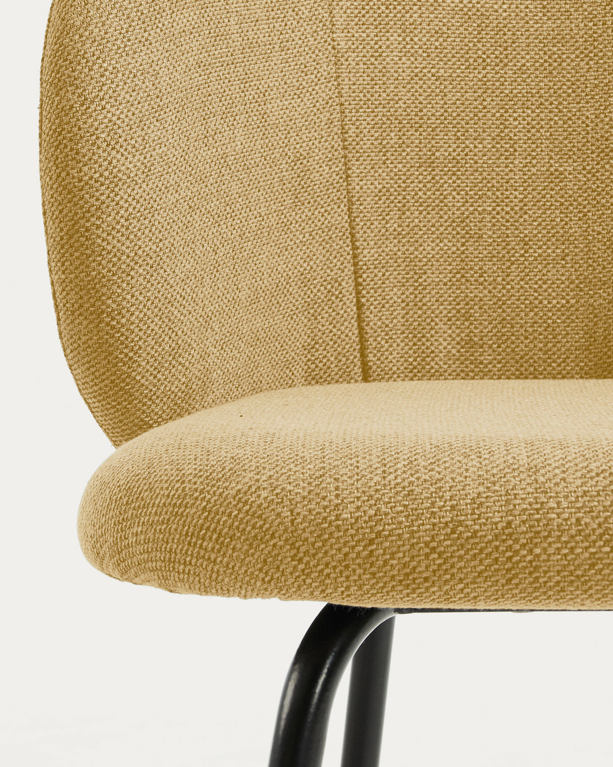 Minna Stuhl senfgelb und Stahlbeine mit schwarzem Finish - ZEN ZONE Furniture