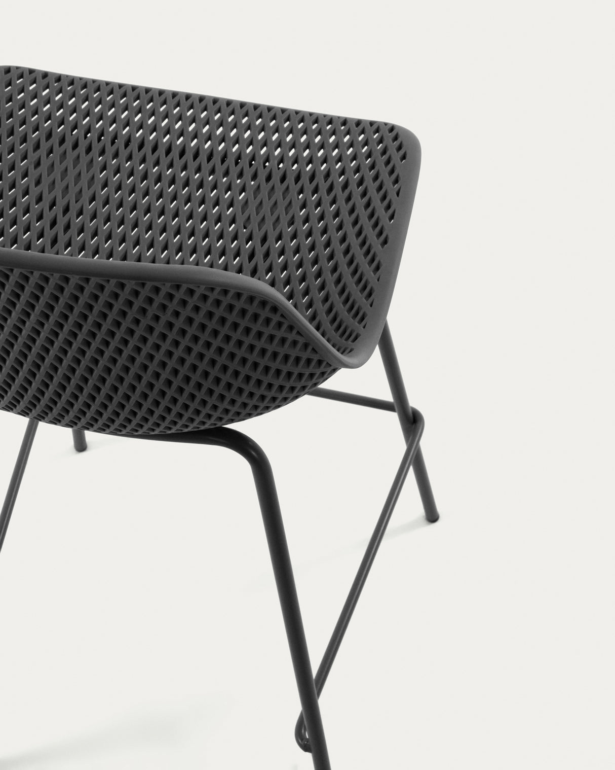 Outdoor Hocker Quinby grau Höhe 75 cm - ZEN ZONE Furniture