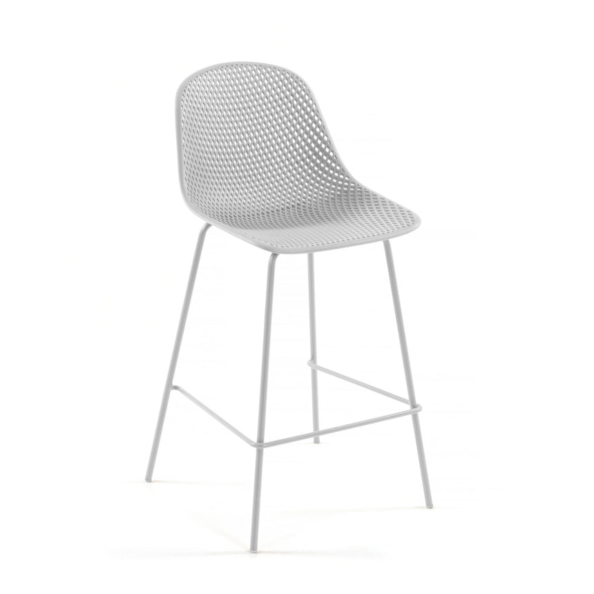 Outdoor Hocker Quinby weiß Höhe 75 cm - ZEN ZONE Furniture