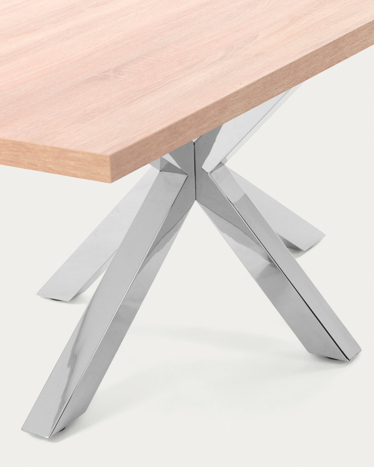 Argo Tisch 160 x 100 cm mit Melamin natur und Edelstahlbeinen - ZEN ZONE Furniture