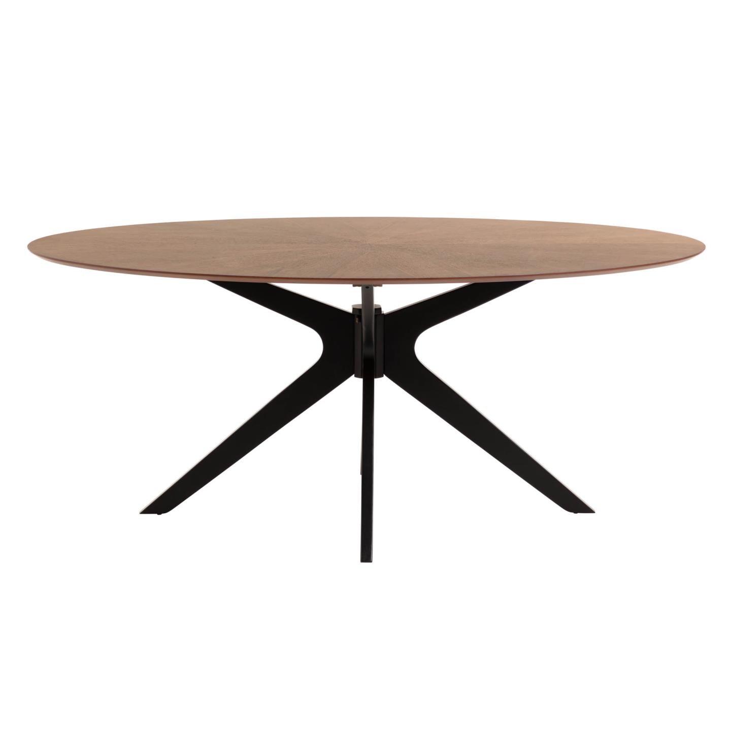 Naanim Tisch Walnuss Ø 180 x 110 cm - ZEN ZONE Furniture