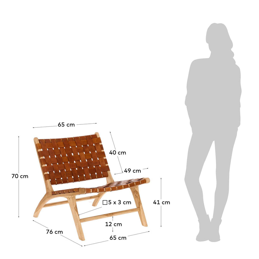 brauner Calixta Sessel - ZEN ZONE Furniture
