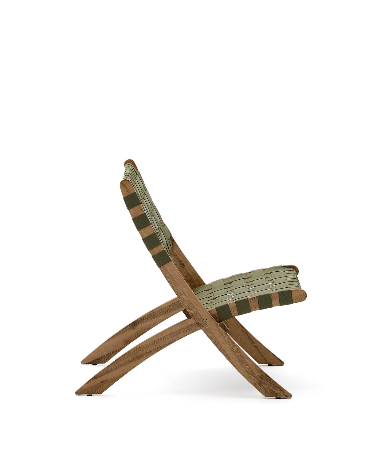 Chabeli Klappsessel massives Akazienholz und grünes Seil FSC 100 % - ZEN ZONE Furniture
