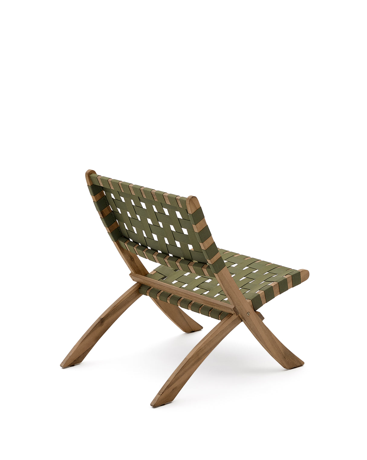 Chabeli Klappsessel massives Akazienholz und grünes Seil FSC 100 % - ZEN ZONE Furniture