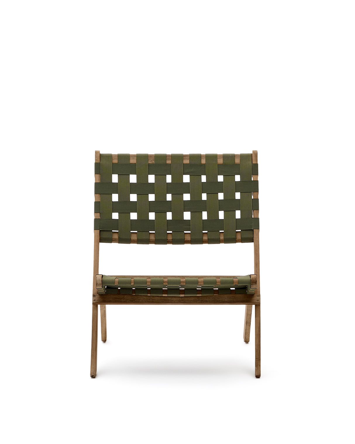 Chabeli Klappsessel massives Akazienholz und grünes Seil FSC 100 % - ZEN ZONE Furniture