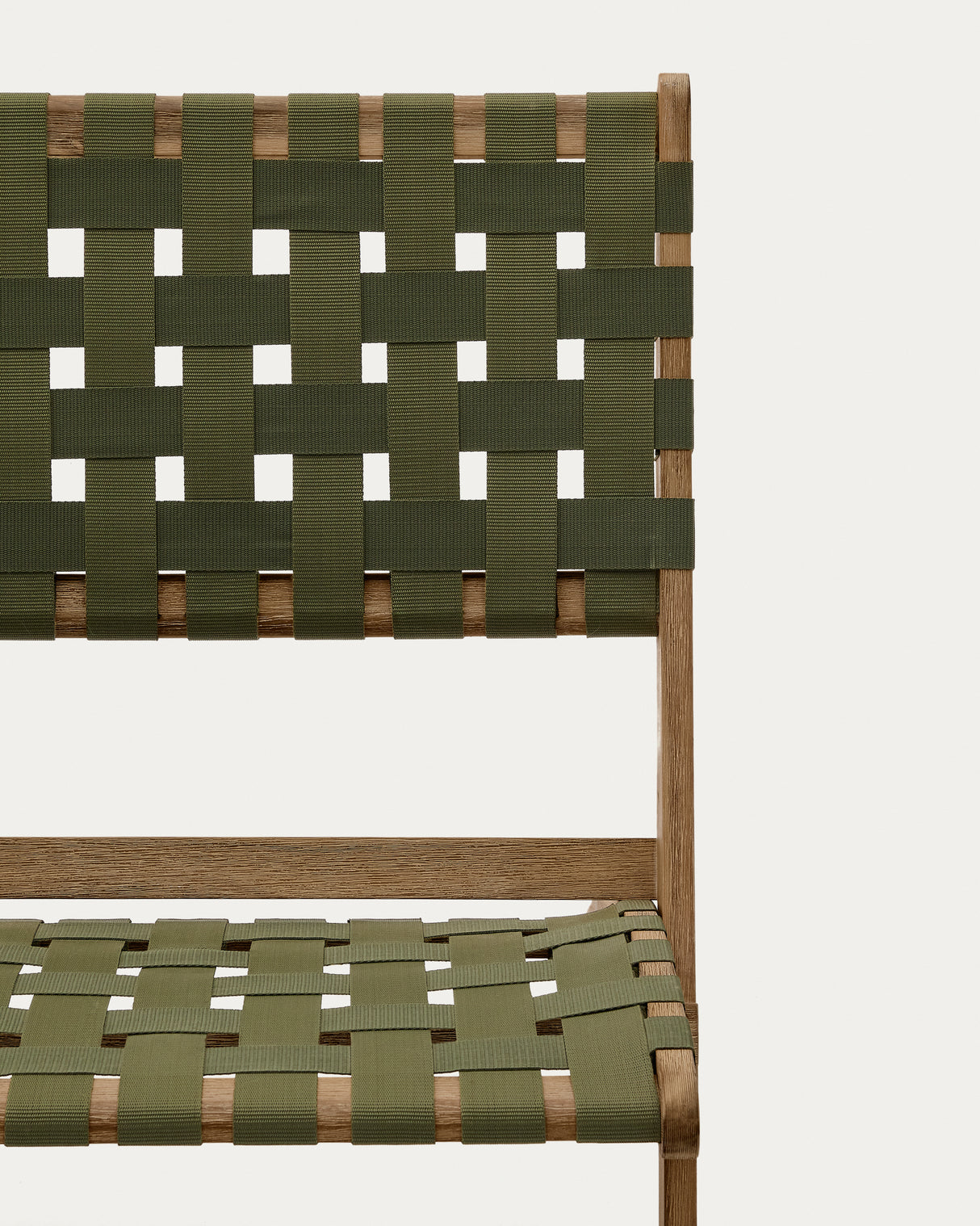 Chabeli Klappsessel massives Akazienholz und grünes Seil FSC 100 % - ZEN ZONE Furniture