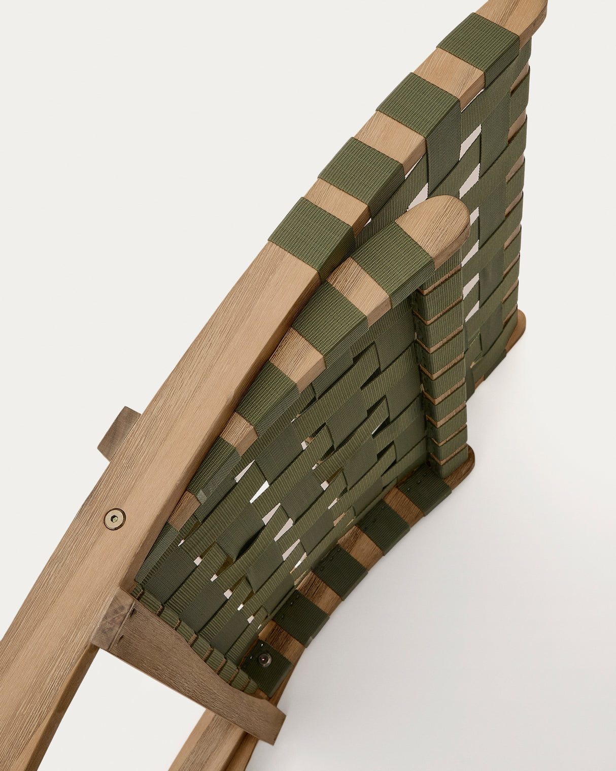 Chabeli Klappsessel massives Akazienholz und grünes Seil FSC 100 % - ZEN ZONE Furniture