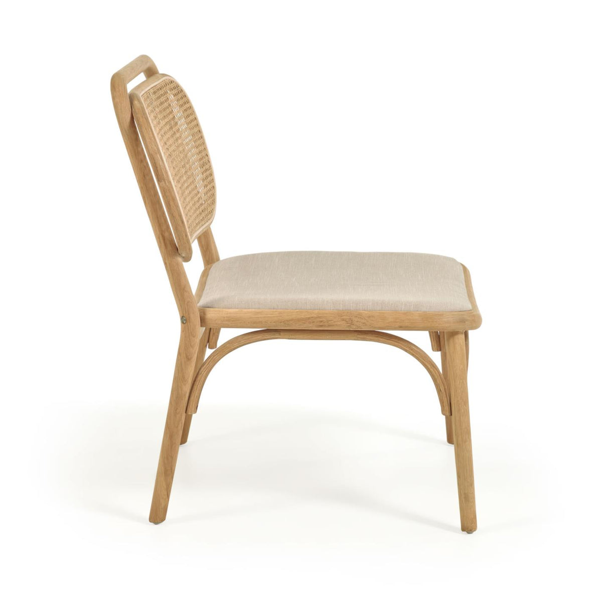 Doriane Sessel aus massiver Eiche mit Naturfinish und gepolstertem Sitz - ZEN ZONE Furniture