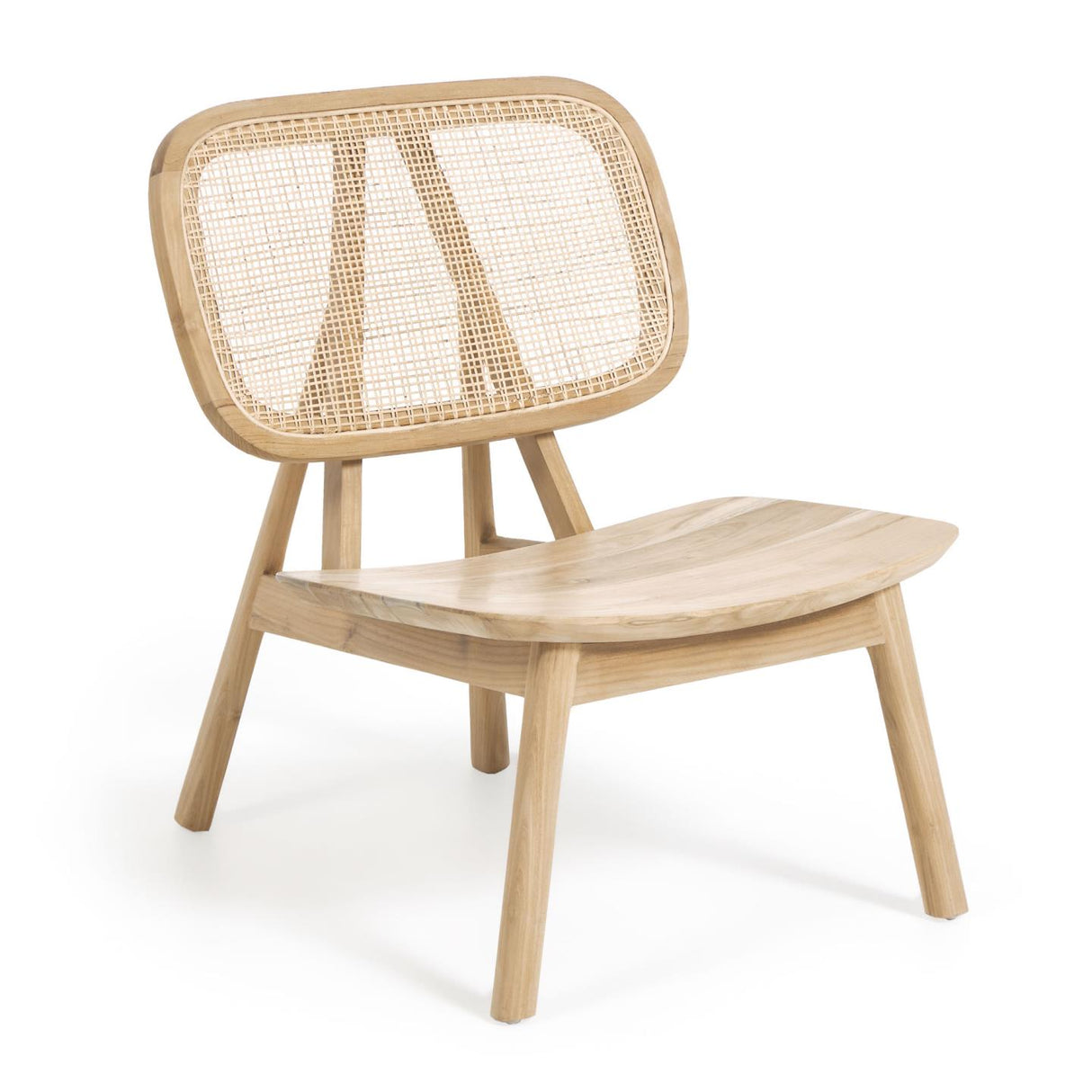 Nadra Sessel aus massivem Teakholz und Rattan - ZEN ZONE Furniture