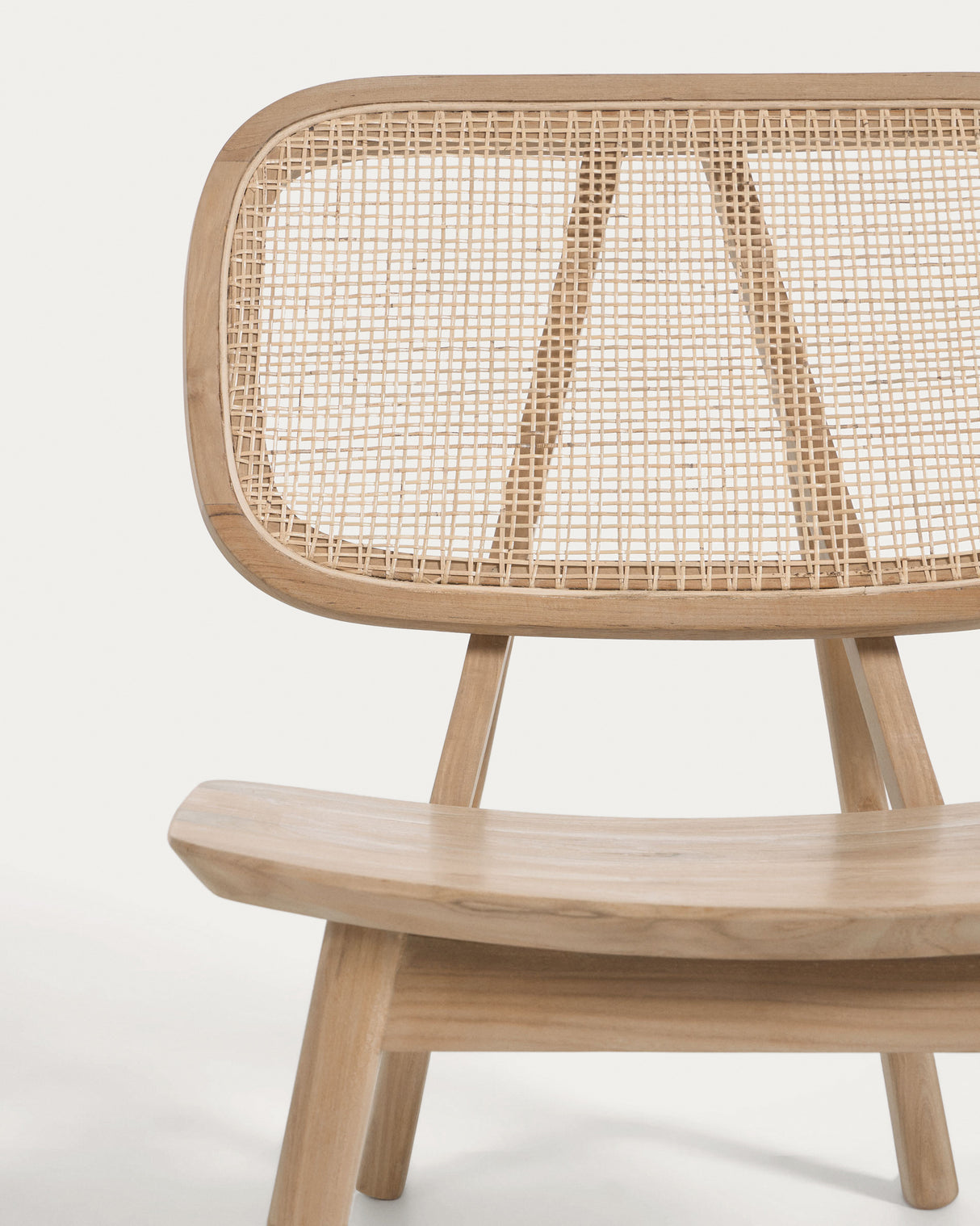 Nadra Sessel aus massivem Teakholz und Rattan - ZEN ZONE Furniture