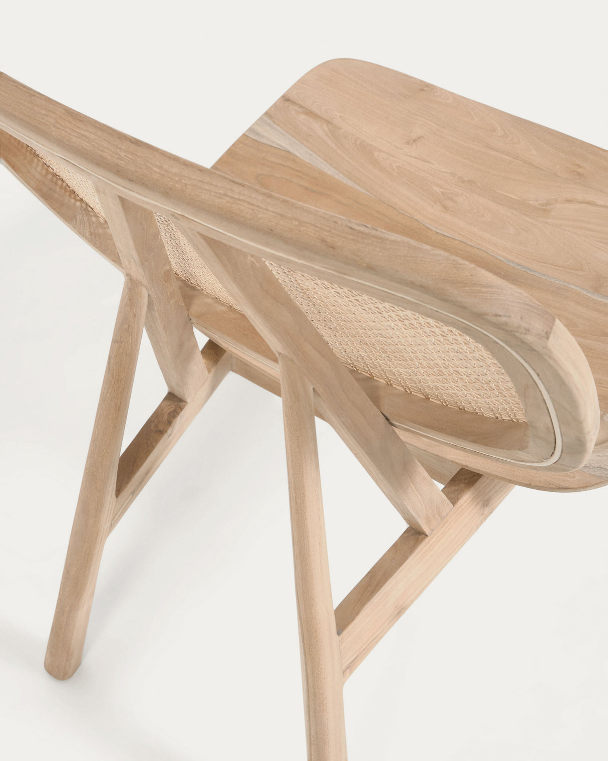Nadra Sessel aus massivem Teakholz und Rattan - ZEN ZONE Furniture