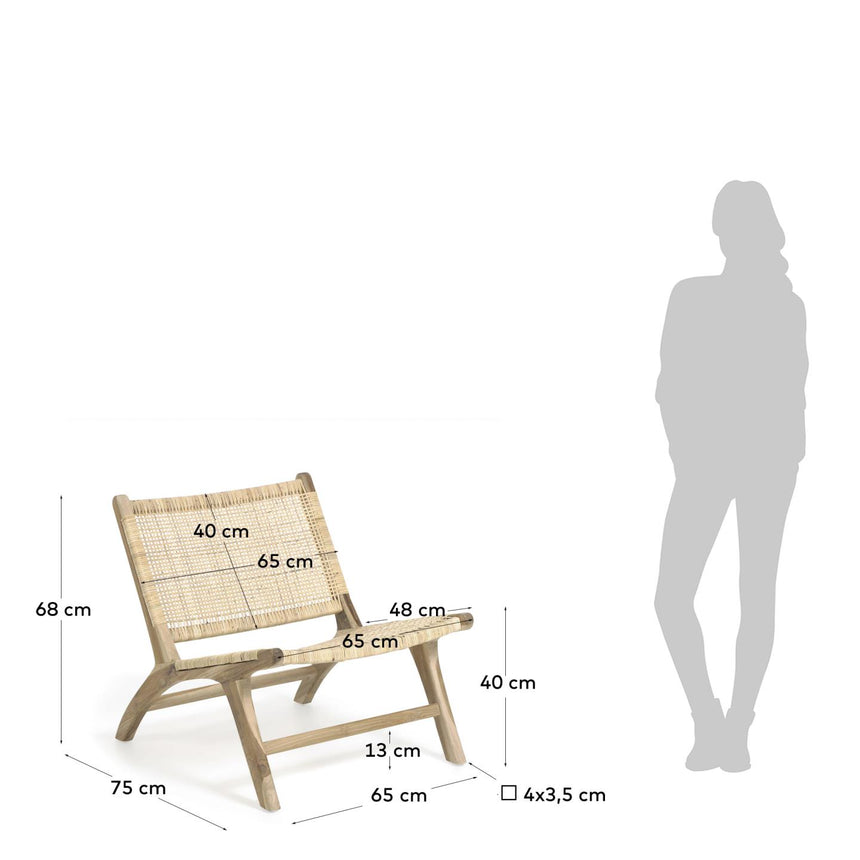 Beida Sessel aus massivem Teakholz - ZEN ZONE Furniture
