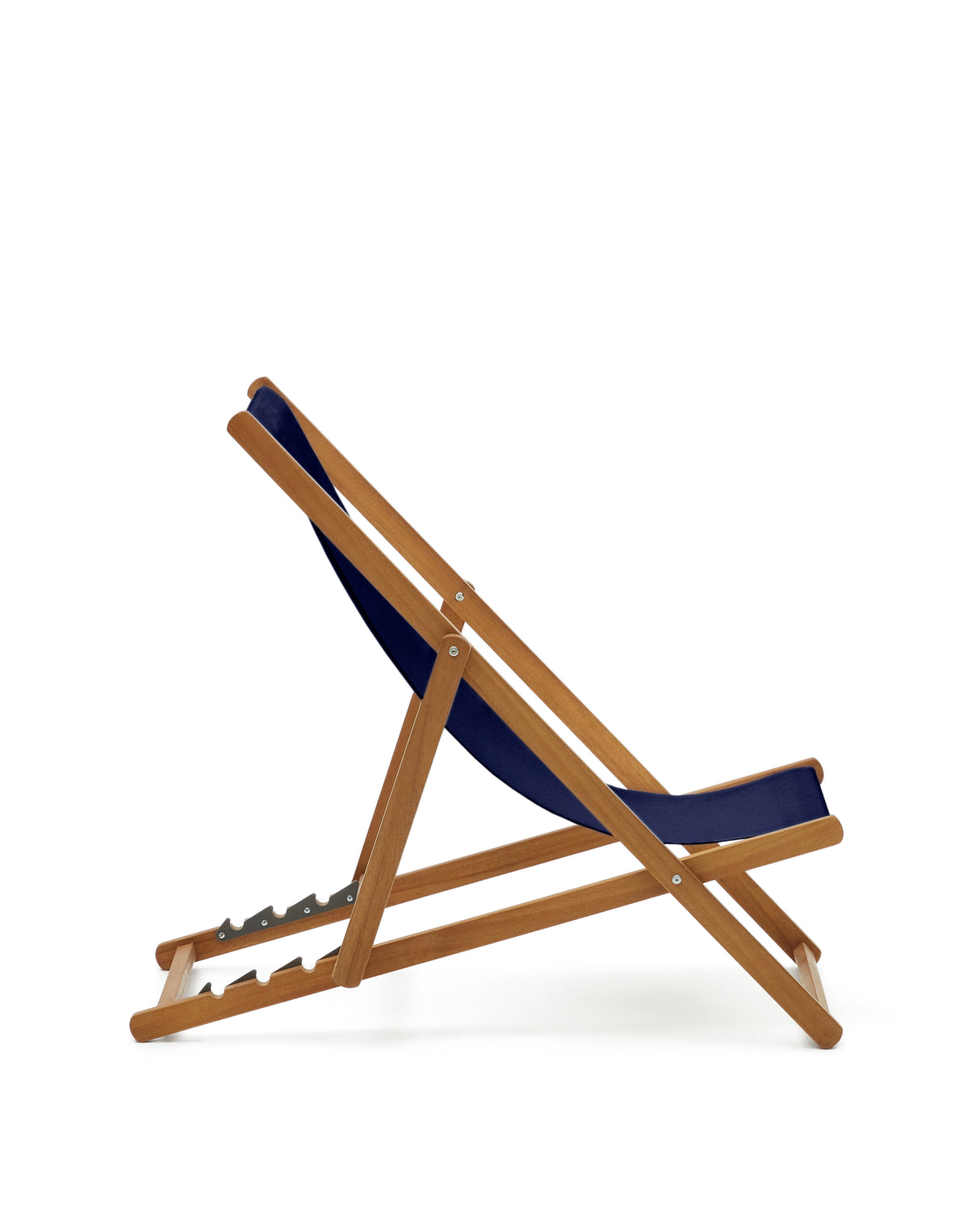 Klappbarer Outdoor-Liegestuhl Adredna in Blau aus massivem Akazienholz FSC 100% - ZEN ZONE Furniture