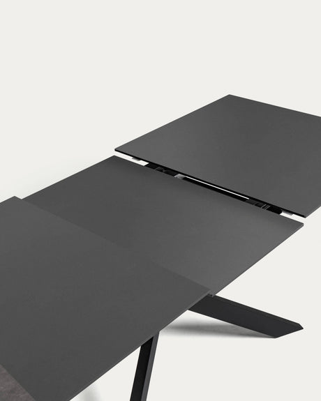 Atminda Ausziehtisch Schwarz 160 (210) x 90 cm - ZEN ZONE Furniture