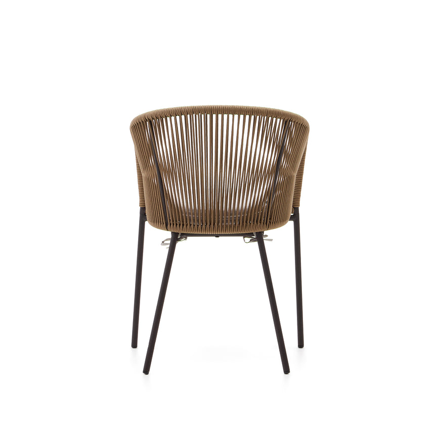 Garten-Essstuhl Beige Yanet - ZEN ZONE Furniture