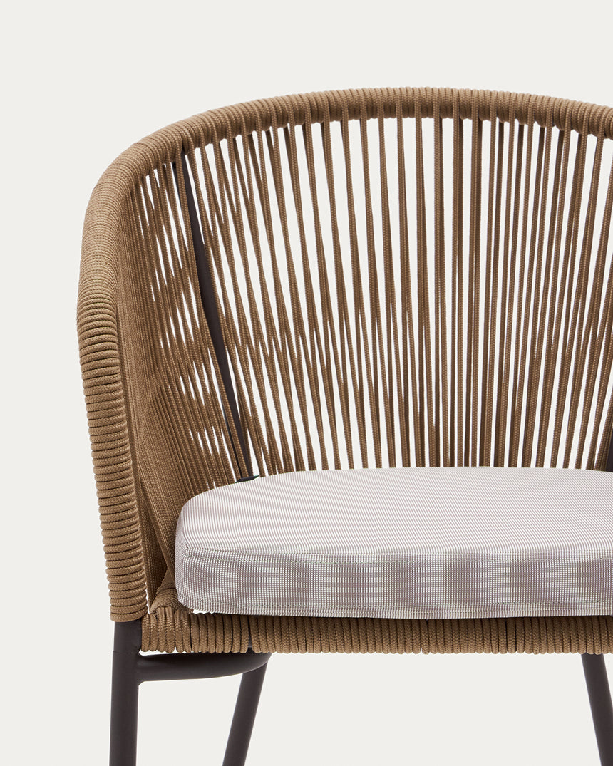 Garten-Essstuhl Beige Yanet - ZEN ZONE Furniture