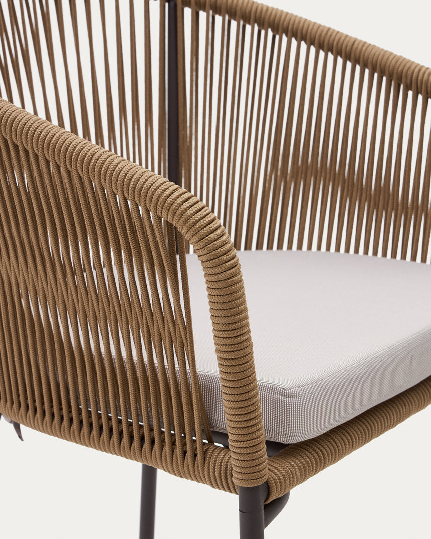 Garten-Essstuhl Beige Yanet - ZEN ZONE Furniture