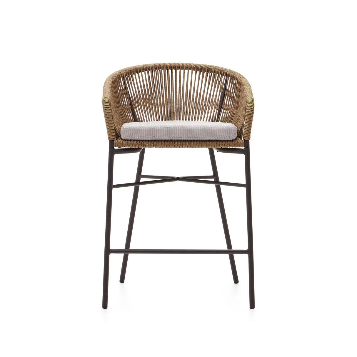 Yanet Hocker aus beigem Seil Höhe 65 cm - ZEN ZONE Furniture