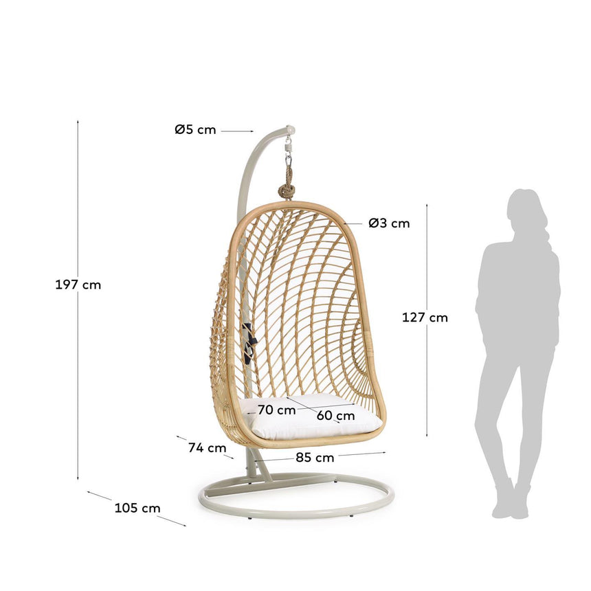 Ekaterina Hängesessel mit Untergestell - ZEN ZONE Furniture
