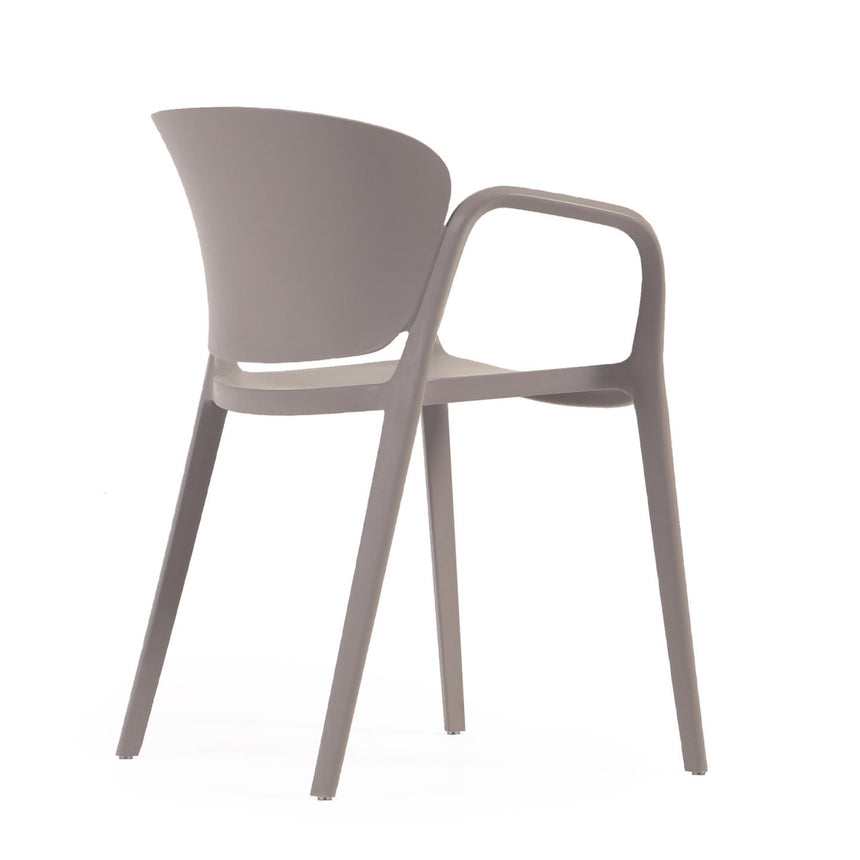 Ania stapelbarer Stuhl 100% outdoor braun - ZEN ZONE Furniture