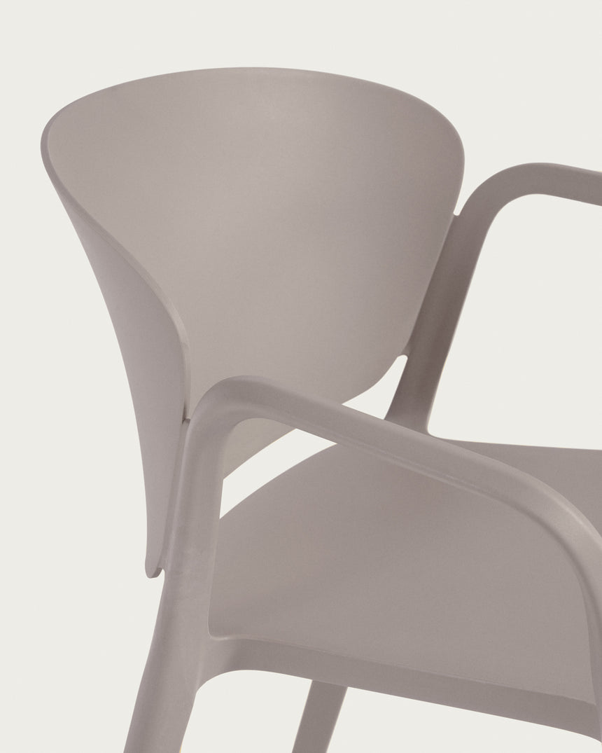 Ania stapelbarer Stuhl 100% outdoor braun - ZEN ZONE Furniture