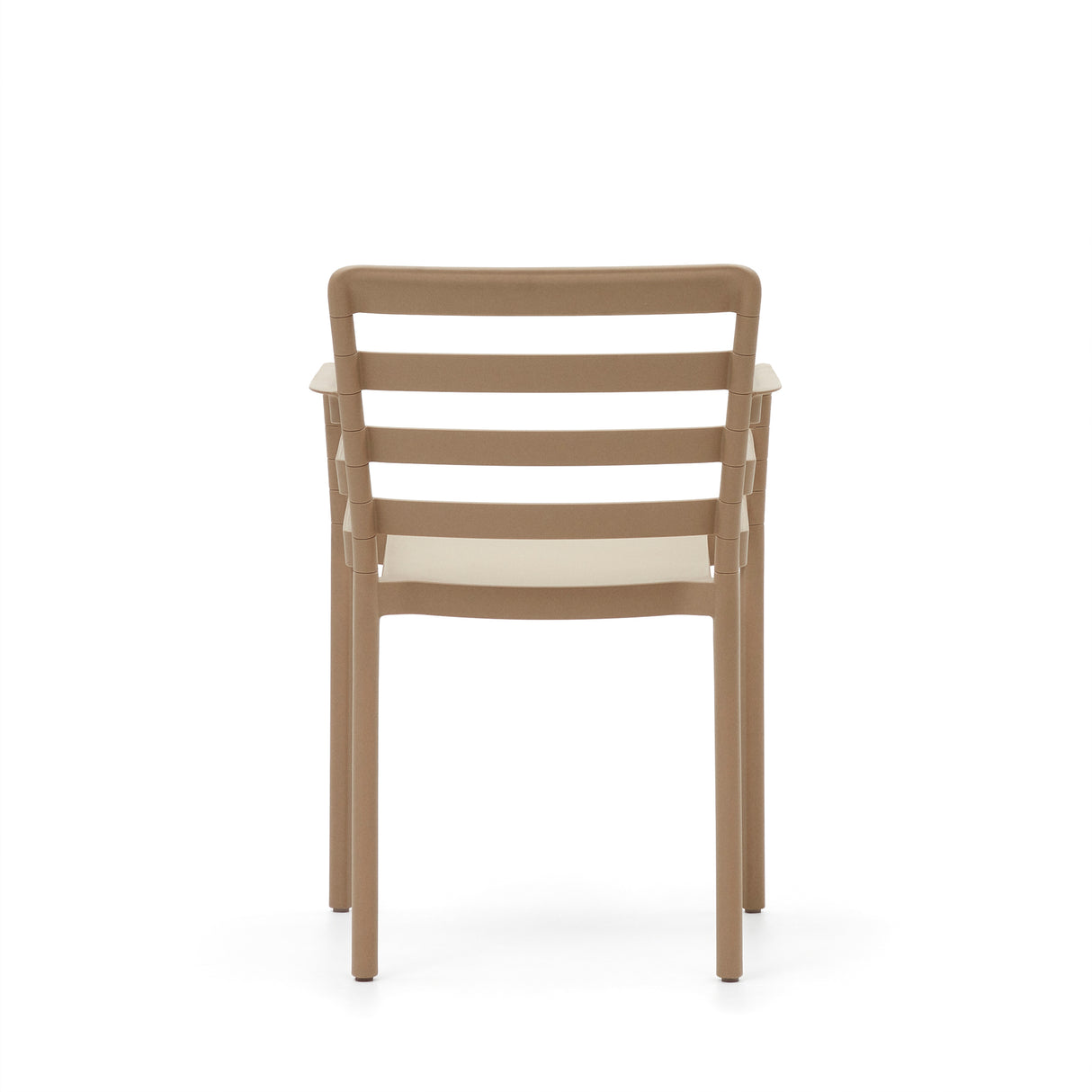 Nariet stapelbarer Gartenstuhl aus Kunststoff in Beige - ZEN ZONE Furniture