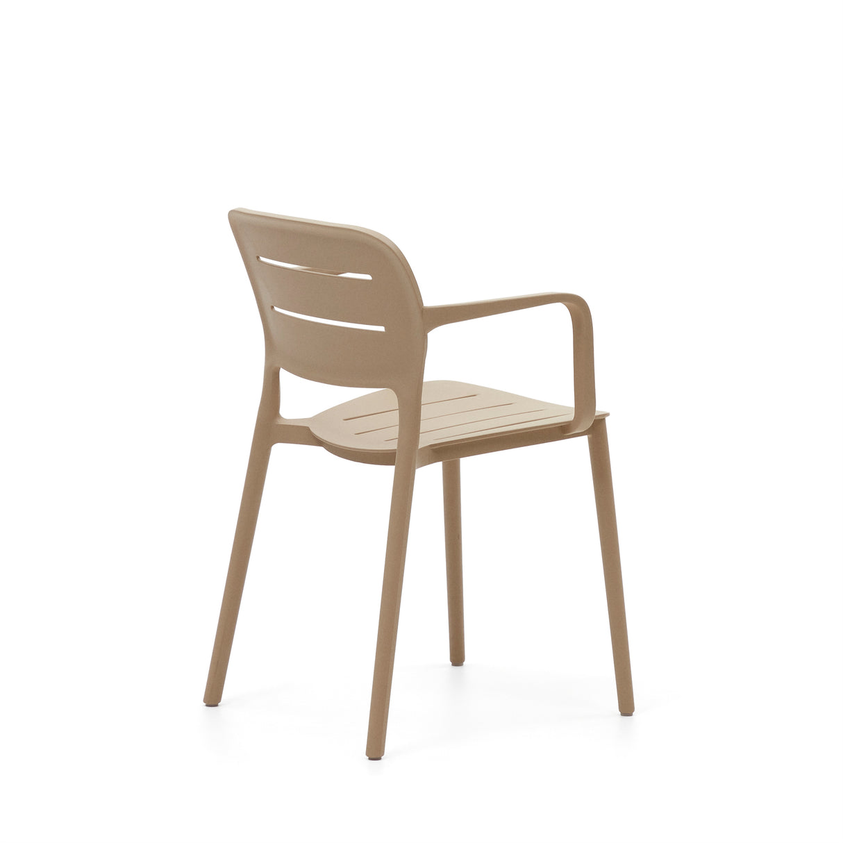 Morella stapelbarer Gartenstuhl in Beige - ZEN ZONE Furniture