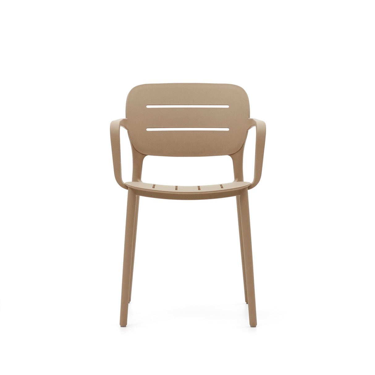 Morella stapelbarer Gartenstuhl in Beige - ZEN ZONE Furniture