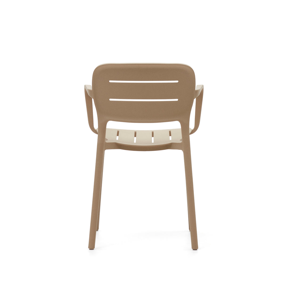 Morella stapelbarer Gartenstuhl in Beige - ZEN ZONE Furniture
