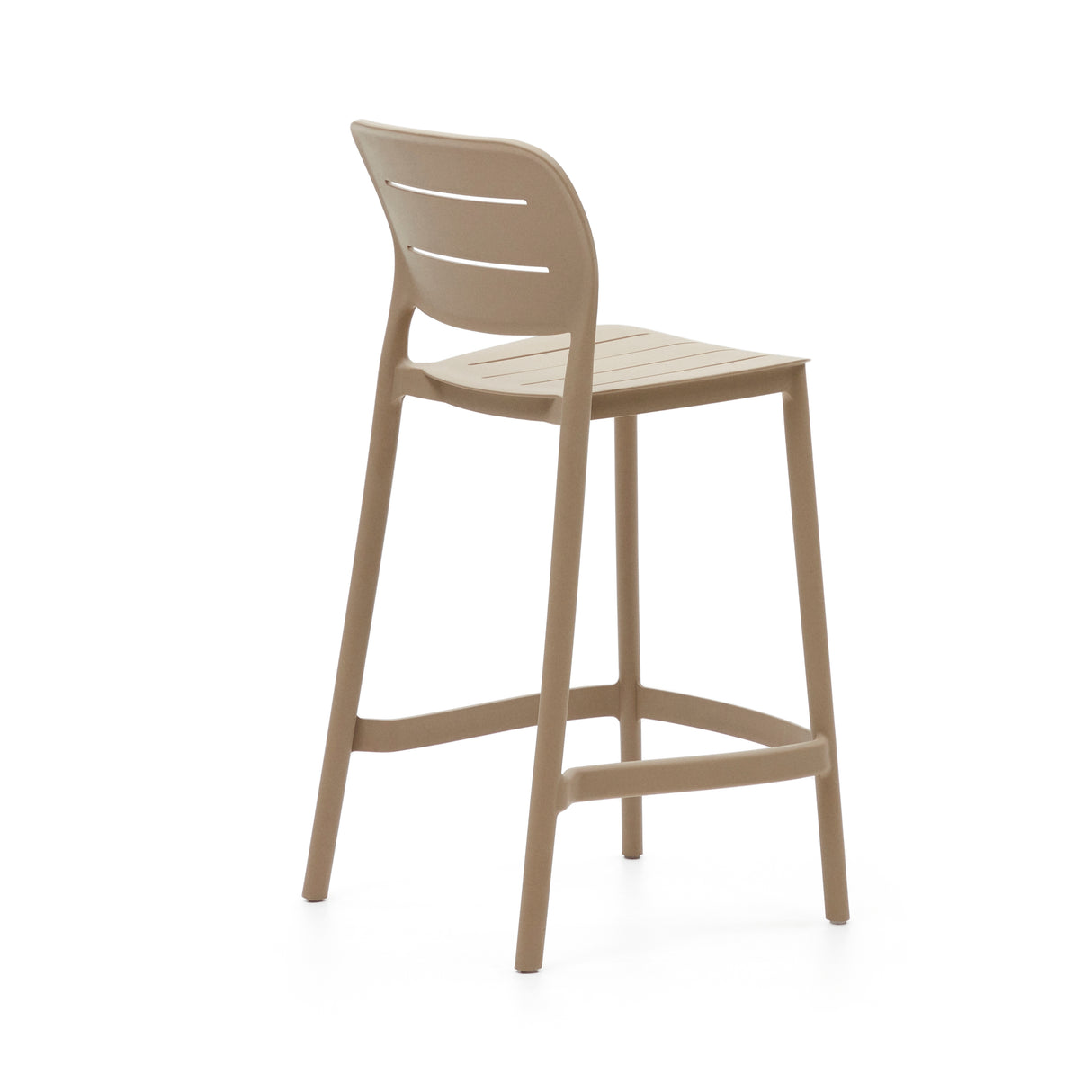 Morella Outdoor-Hocker aus Kunststoff in Beige Höhe 65 cm - ZEN ZONE Furniture