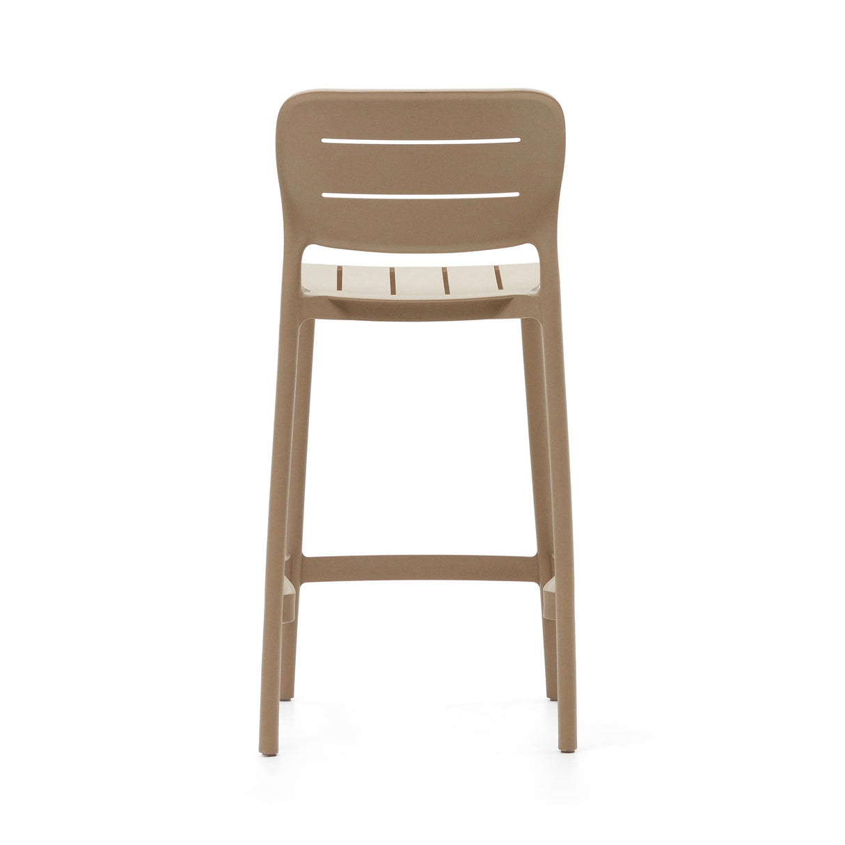 Morella Outdoor-Hocker aus Kunststoff in Beige Höhe 65 cm - ZEN ZONE Furniture