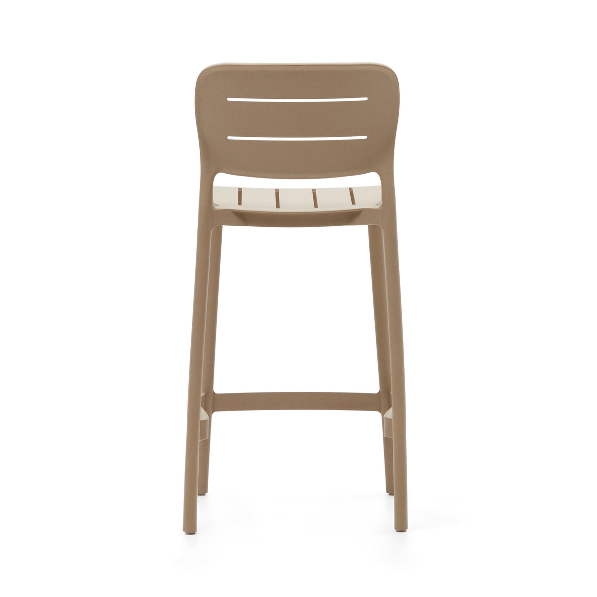 Morella Outdoor-Hocker aus Kunststoff in Beige Höhe 65 cm - ZEN ZONE Furniture