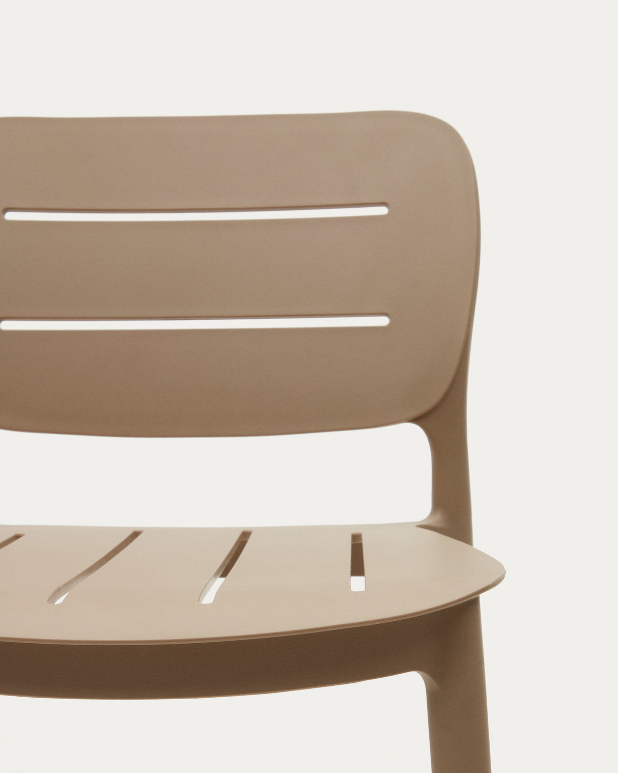 Morella Outdoor-Hocker aus Kunststoff in Beige Höhe 65 cm - ZEN ZONE Furniture