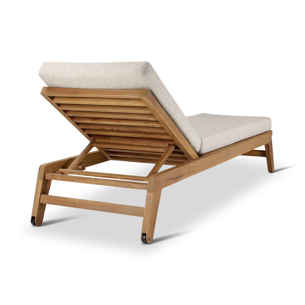 DORA Sonnenliege aus naturbelassenem Teakholz - ZEN ZONE