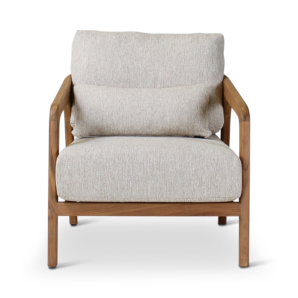 LISA Loungesessel aus naturbelassenem Teakholz - ZEN ZONE