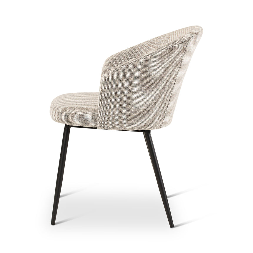 CRES Sessel in Naturfarben, anthrazitfarbene Metallbeine - ZEN ZONE