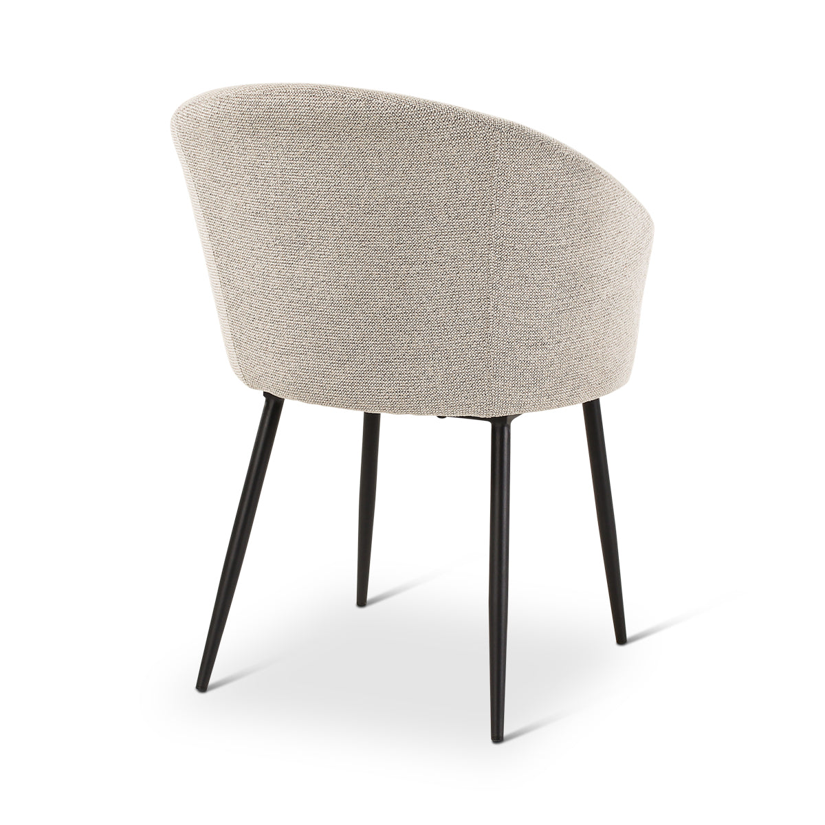 CRES Sessel in Naturfarben, anthrazitfarbene Metallbeine - ZEN ZONE