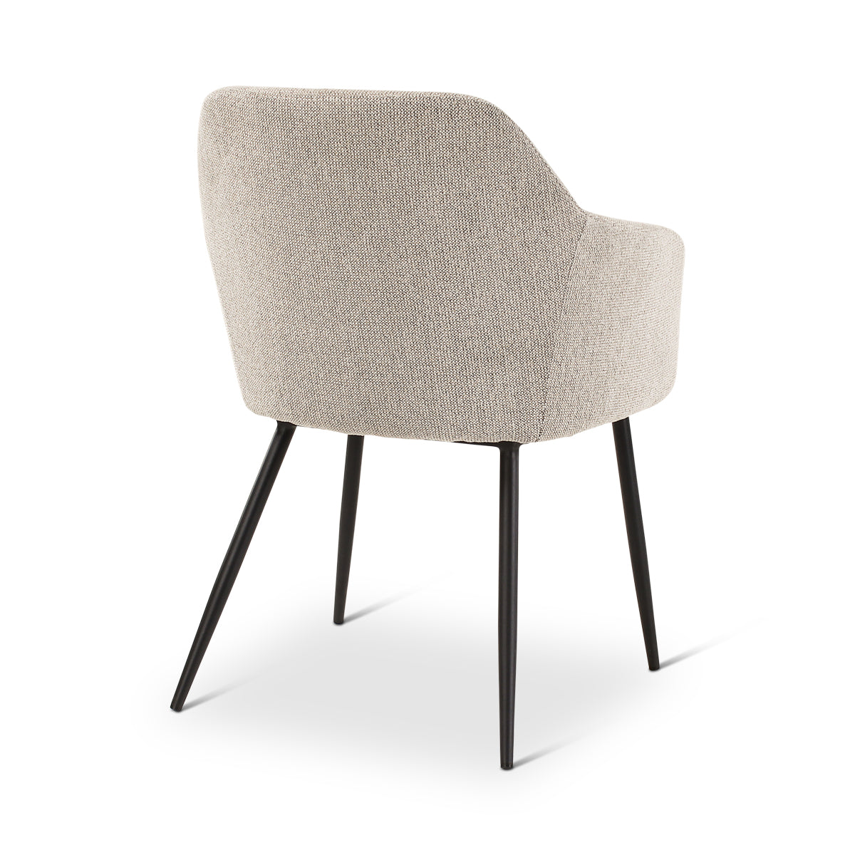 SOLIN Sessel in Naturfarben mit anthrazitfarbenen Metallbeinen - ZEN ZONE