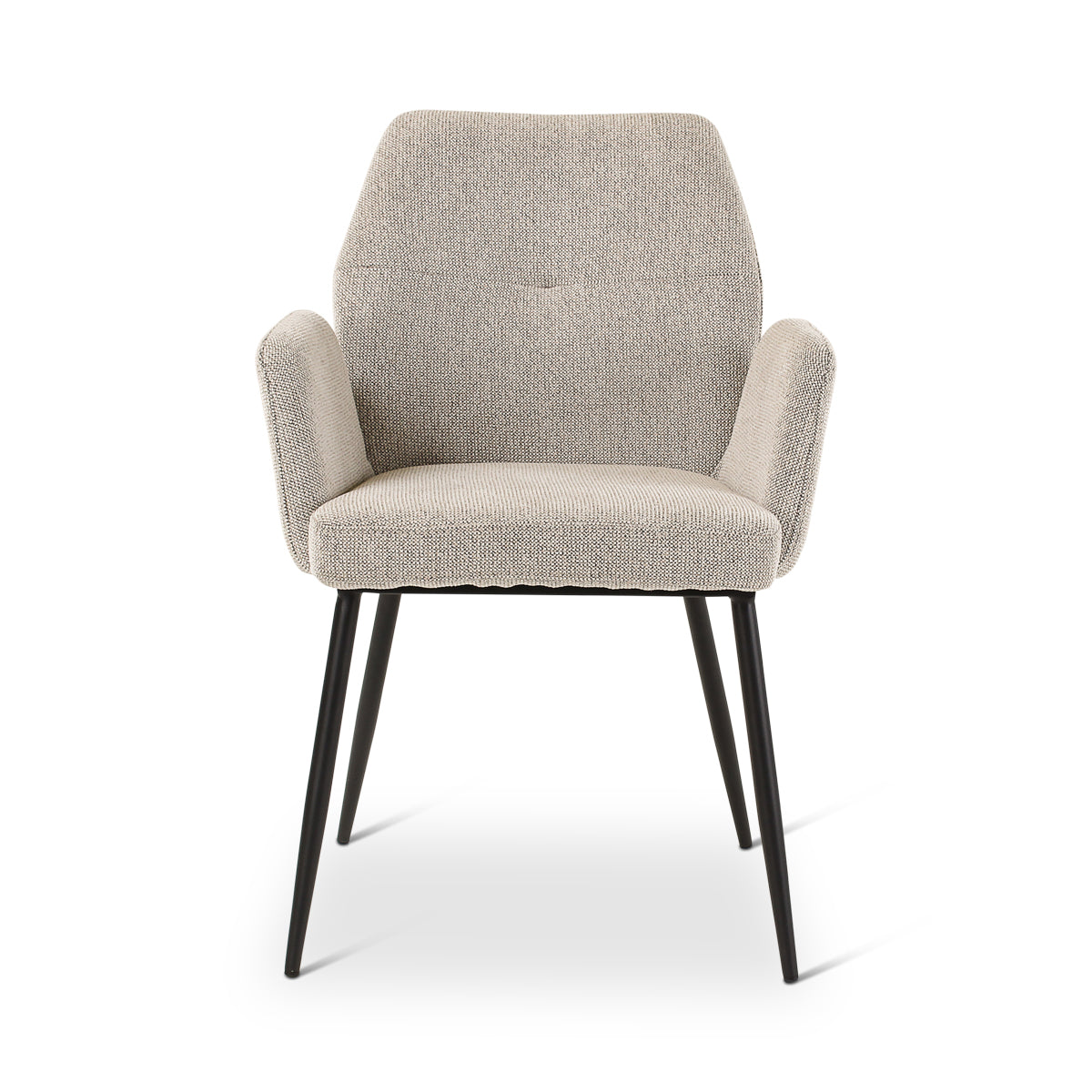 VIGO Sessel in Naturfarben mit anthrazitfarbenen Metallbeinen - ZEN ZONE