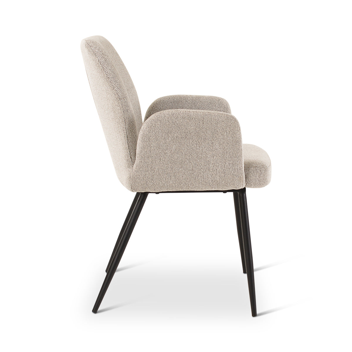 VIGO Sessel in Naturfarben mit anthrazitfarbenen Metallbeinen - ZEN ZONE