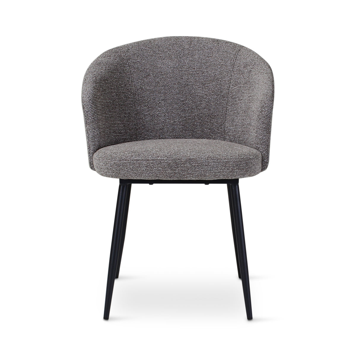 CRES Sessel in Dunkelgrau, anthrazitfarbene Metallbeine - ZEN ZONE