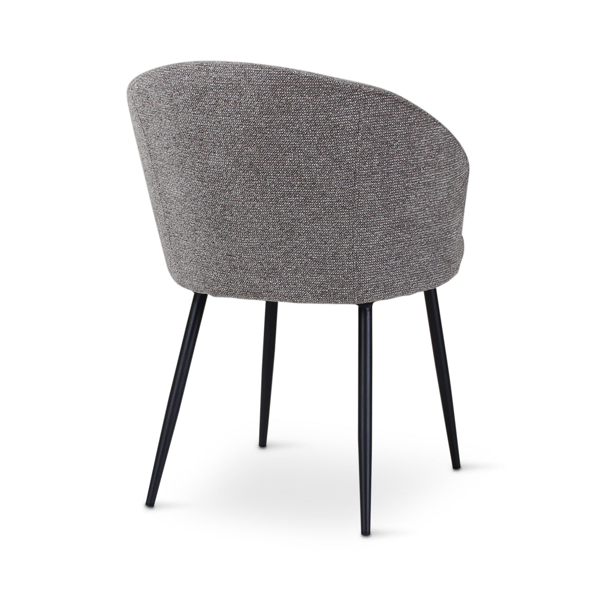 CRES Sessel in Dunkelgrau, anthrazitfarbene Metallbeine - ZEN ZONE