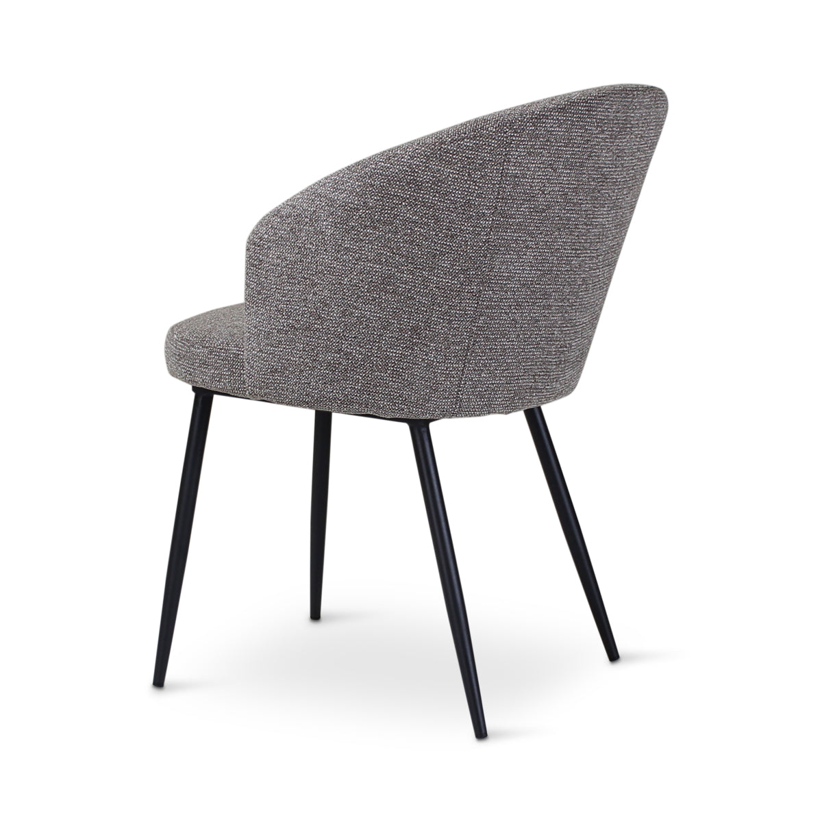 CRES Sessel in Dunkelgrau, anthrazitfarbene Metallbeine - ZEN ZONE