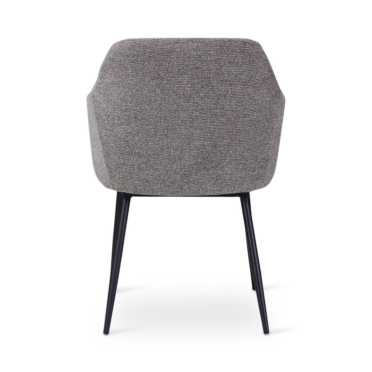 SOLIN Sessel in Dunkelgrau mit anthrazitfarbenen Metallbeinen - ZEN ZONE